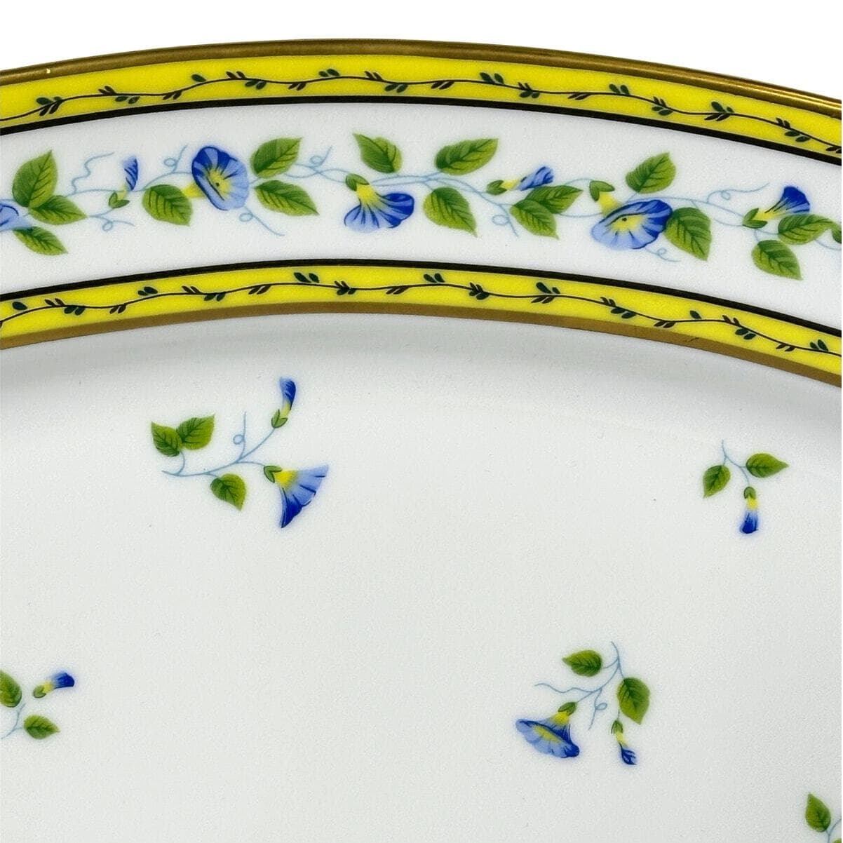 Raynaud Ceralene Limoges Morning Glory Spray 16.5" Oval Serving Platter-Mint! - Thumbnail 3