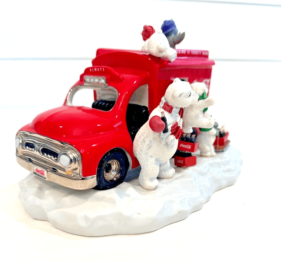 1998 Coca Cola Always Franklin Mint Wind Up Musical Motion Sculpture Truck-NICE! - Thumbnail 2