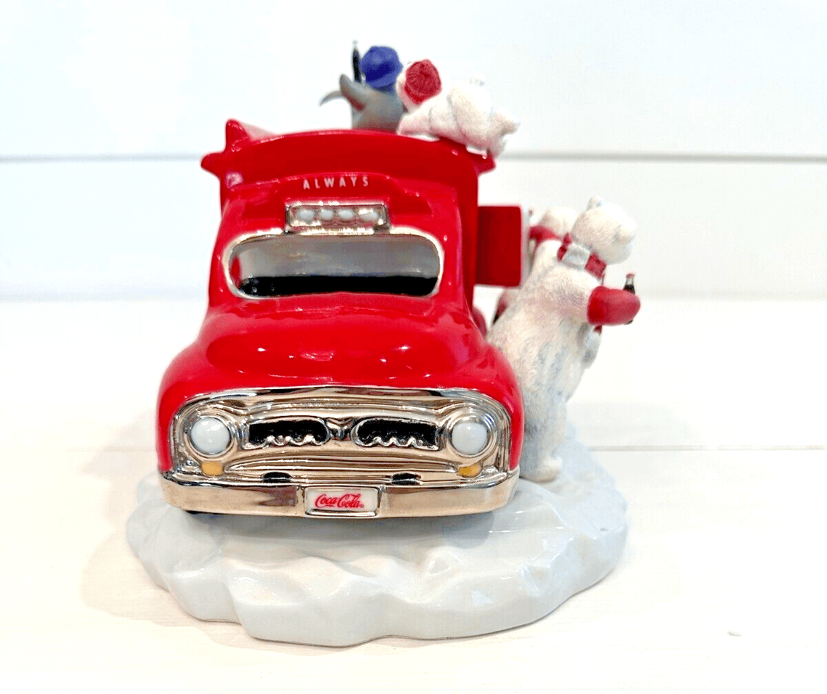 1998 Coca Cola Always Franklin Mint Wind Up Musical Motion Sculpture Truck-NICE! - Thumbnail 3