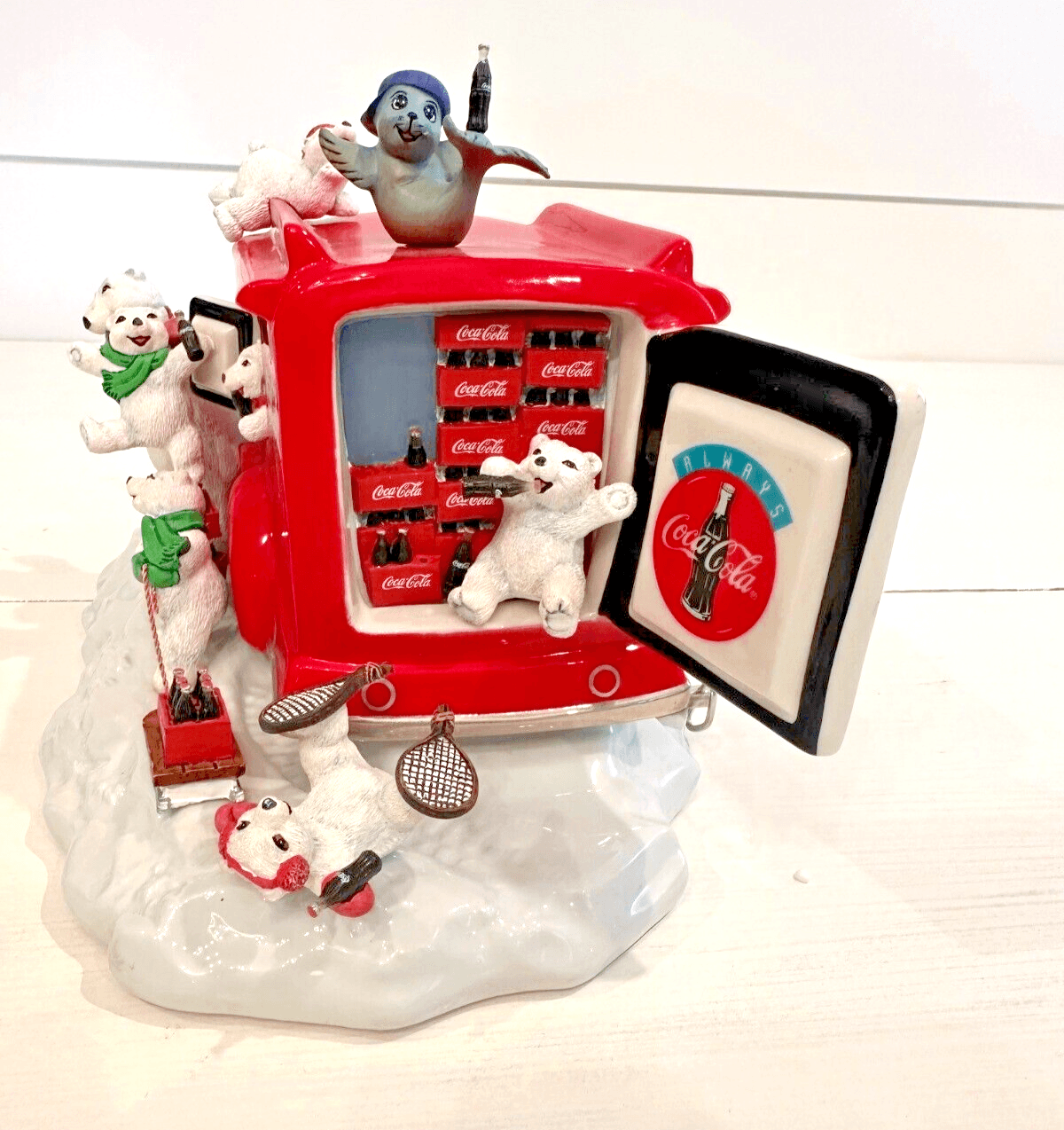 1998 Coca Cola Always Franklin Mint Wind Up Musical Motion Sculpture Truck-NICE! - Thumbnail 7