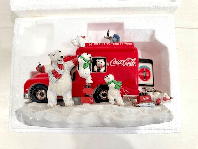 1998 Coca Cola Always Franklin Mint Wind Up Musical Motion Sculpture Truck-NICE! - Thumbnail 12