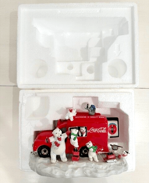 1998 Coca Cola Always Franklin Mint Wind Up Musical Motion Sculpture Truck-NICE! - Thumbnail 13