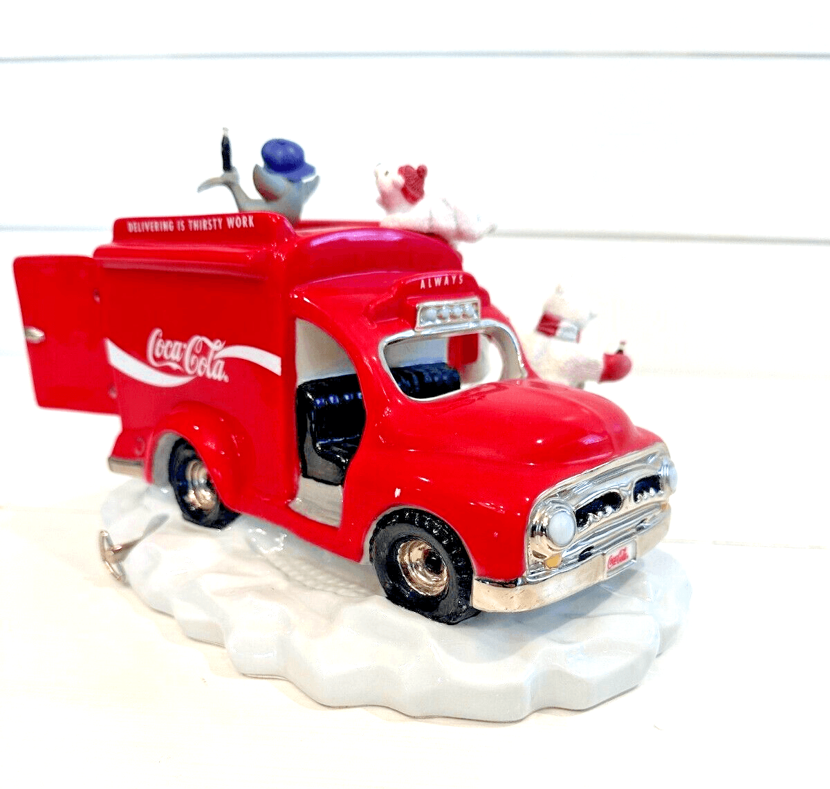 1998 Coca Cola Always Franklin Mint Wind Up Musical Motion Sculpture Truck-NICE! - Thumbnail 10