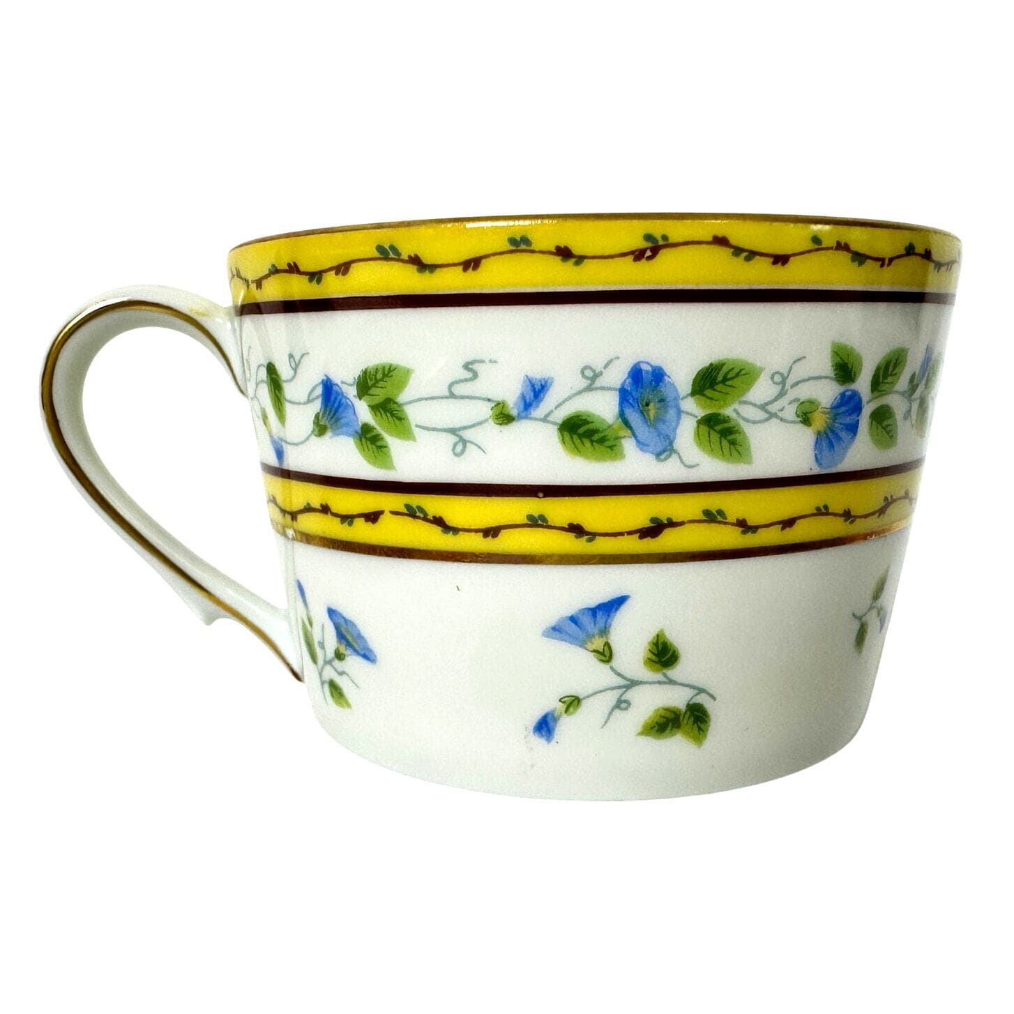 Raynaud Ceralene Limoges Morning Glory Spray Cup and Saucer Set(s)-France-Mint! - Thumbnail 3