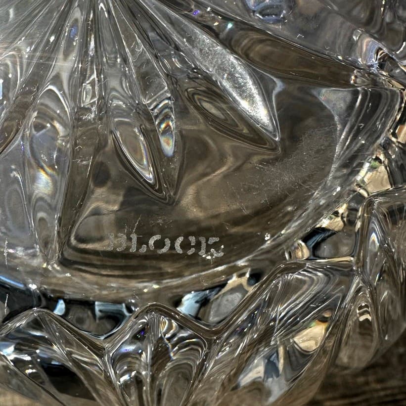 Block Crystal Poland Handcrafted 24% Lead Crystal Biscuit Barrel or Ice Bucket - Thumbnail 7