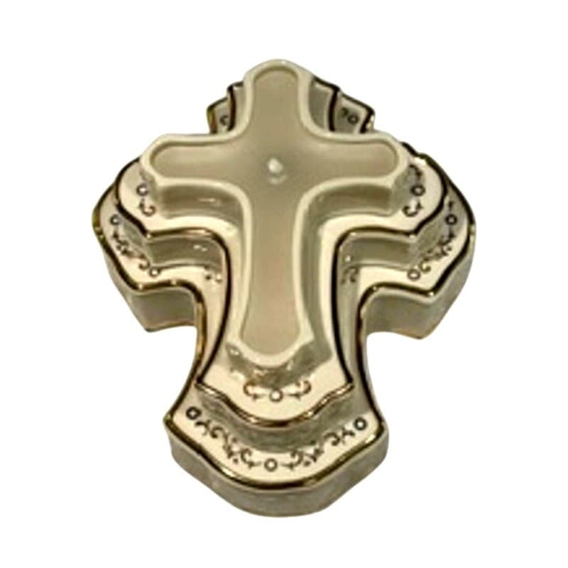 Lenox China Jewels Stacking Cross Candle Holder Set Dove Porcelain Religious - Thumbnail 3