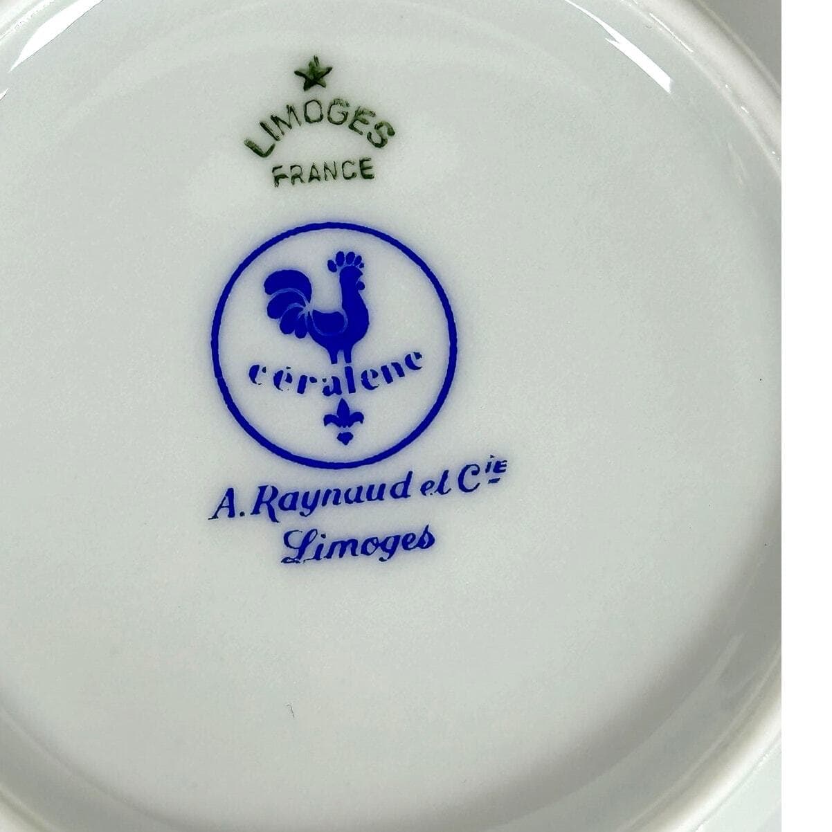 Raynaud Ceralene Limoges Morning Glory Spray Cup and Saucer Set(s)-France-Mint! - Thumbnail 7