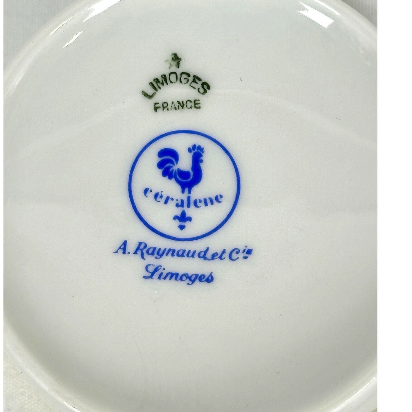 Raynaud Ceralene Limoges Morning Glory Spray Cup and Saucer Set(s)-France-Mint! - Thumbnail 6