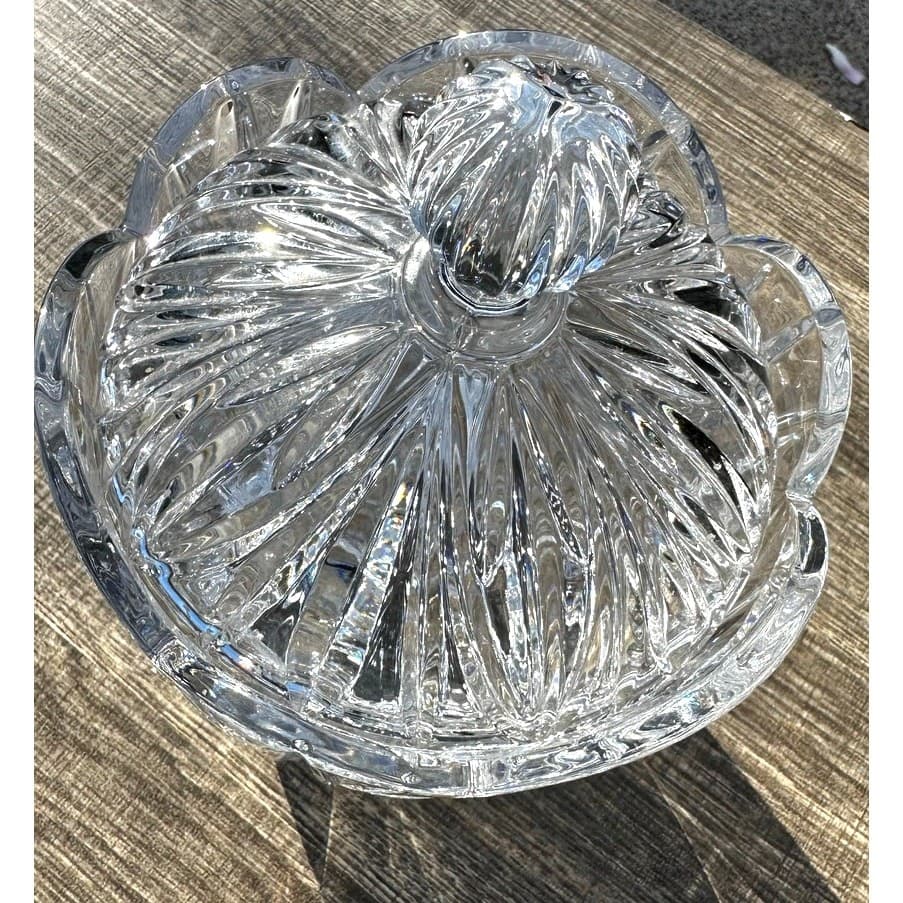 Block Crystal Poland Handcrafted 24% Lead Crystal Biscuit Barrel or Ice Bucket - Thumbnail 2