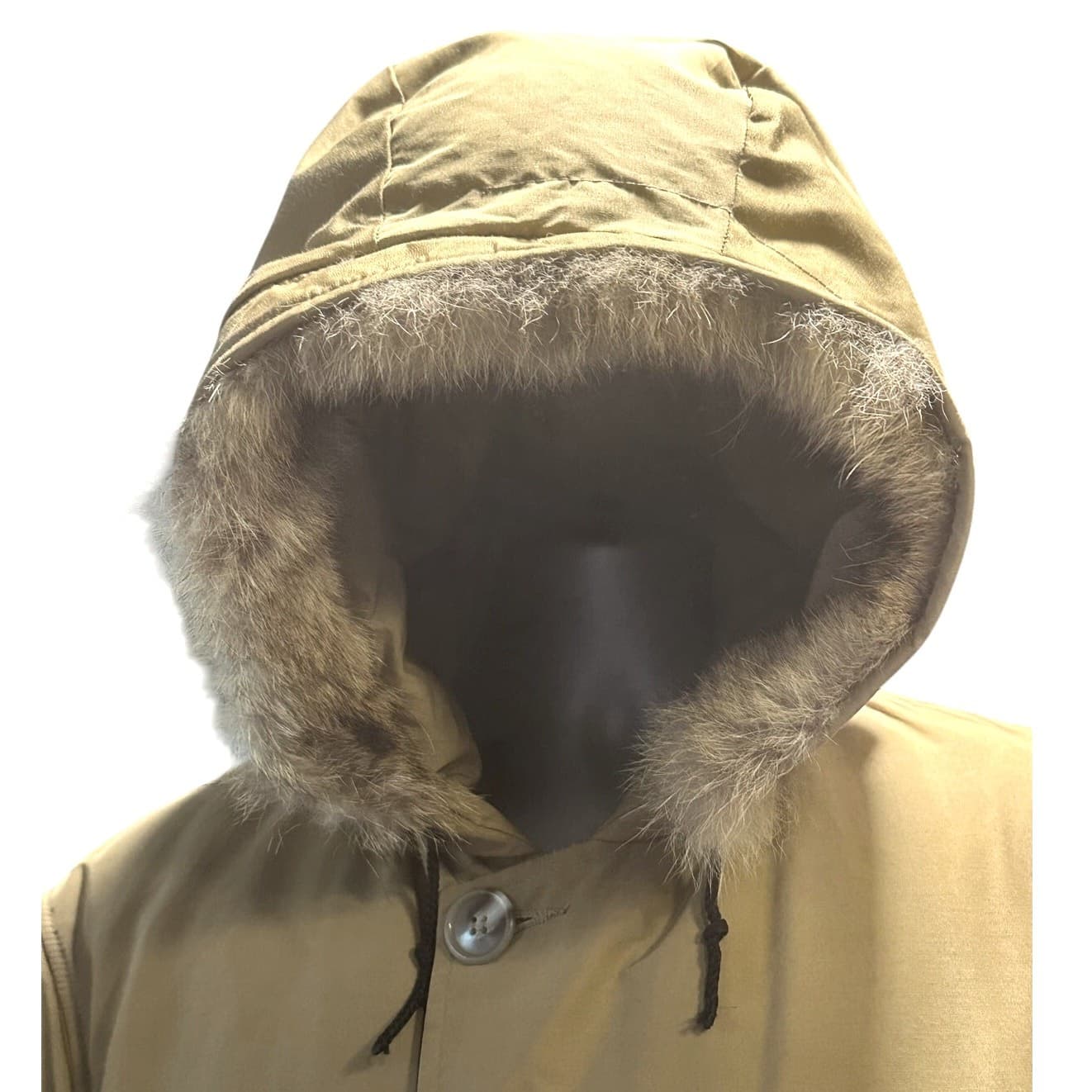 Woolrich Arctic Goose Down Filled Parka Coyote Fur Tan Men's Size L-Excellent - Thumbnail 5