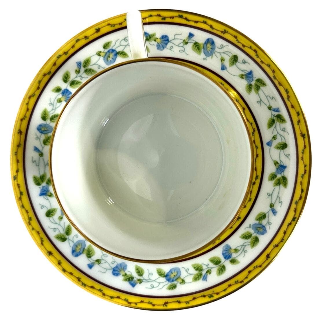 Raynaud Ceralene Limoges Morning Glory Spray Cup and Saucer Set(s)-France-Mint! - Thumbnail 4