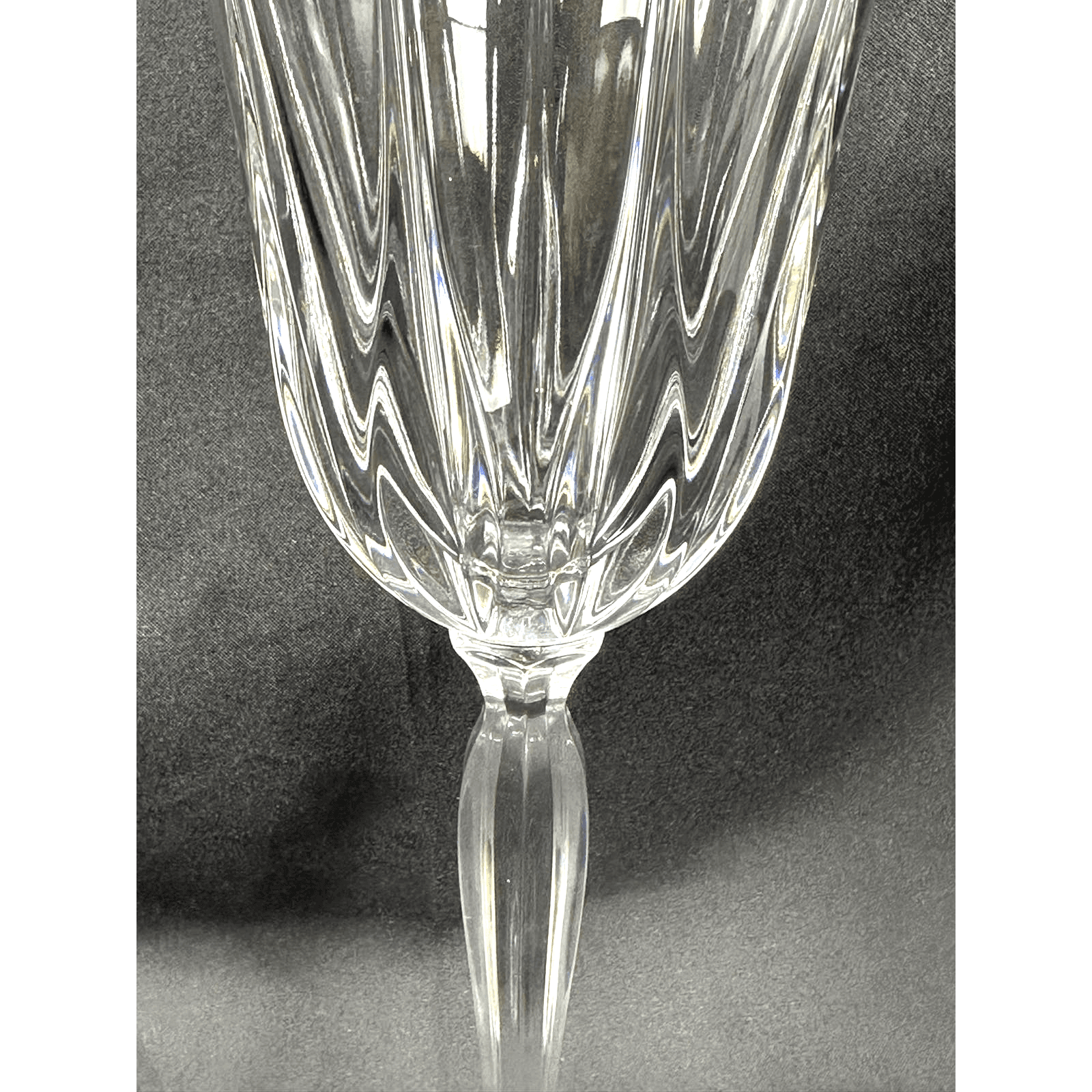 Noritake VENDOME Crystal Water Goblet Vintage Retired 8 5/8" Stunning! - Thumbnail 4