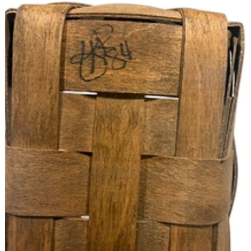 1984 Longaberger Small Rectangular Market Basket Handwoven Signed Early Vintage - Thumbnail 5