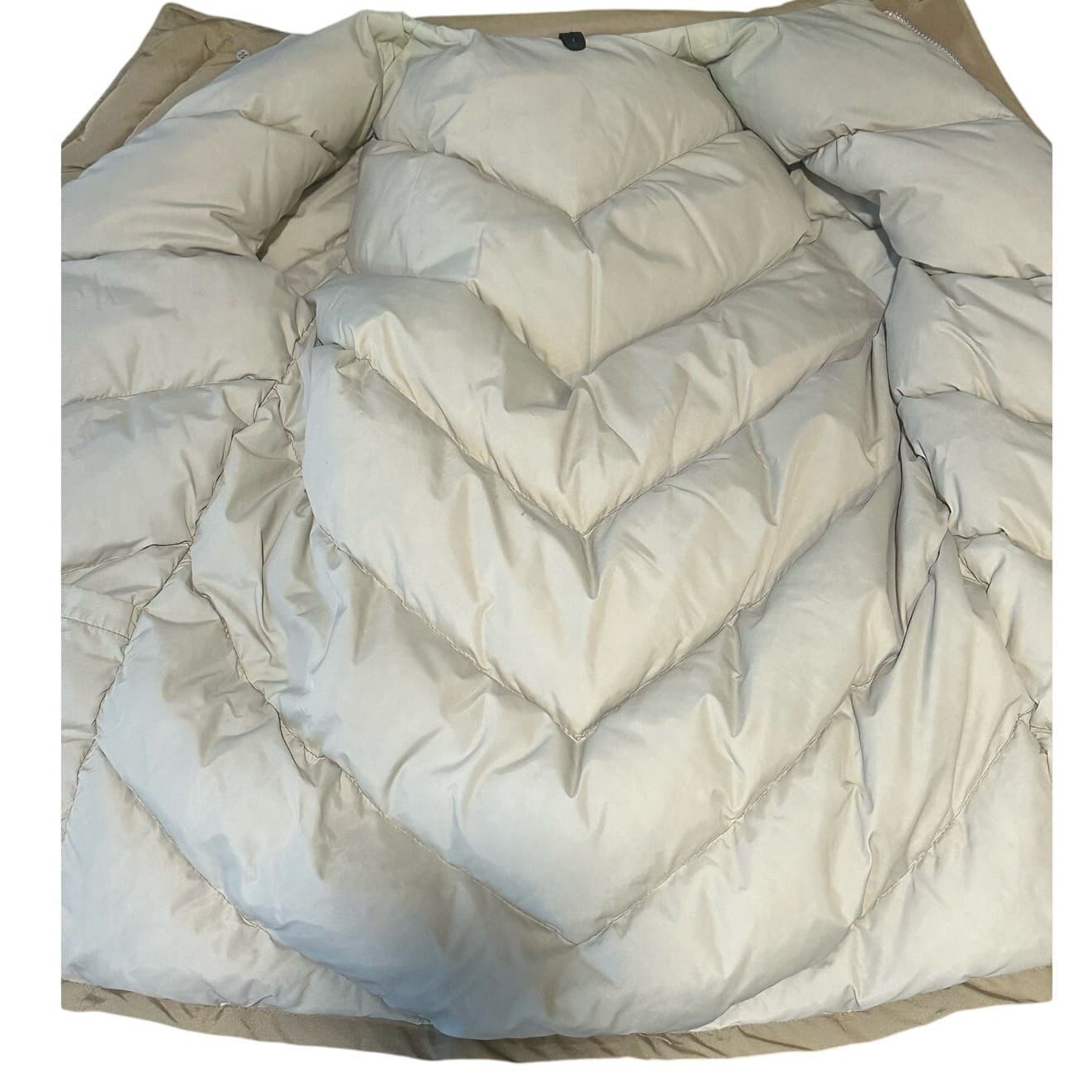 Woolrich Arctic Goose Down Filled Parka Coyote Fur Tan Men's Size L-Excellent - Thumbnail 9