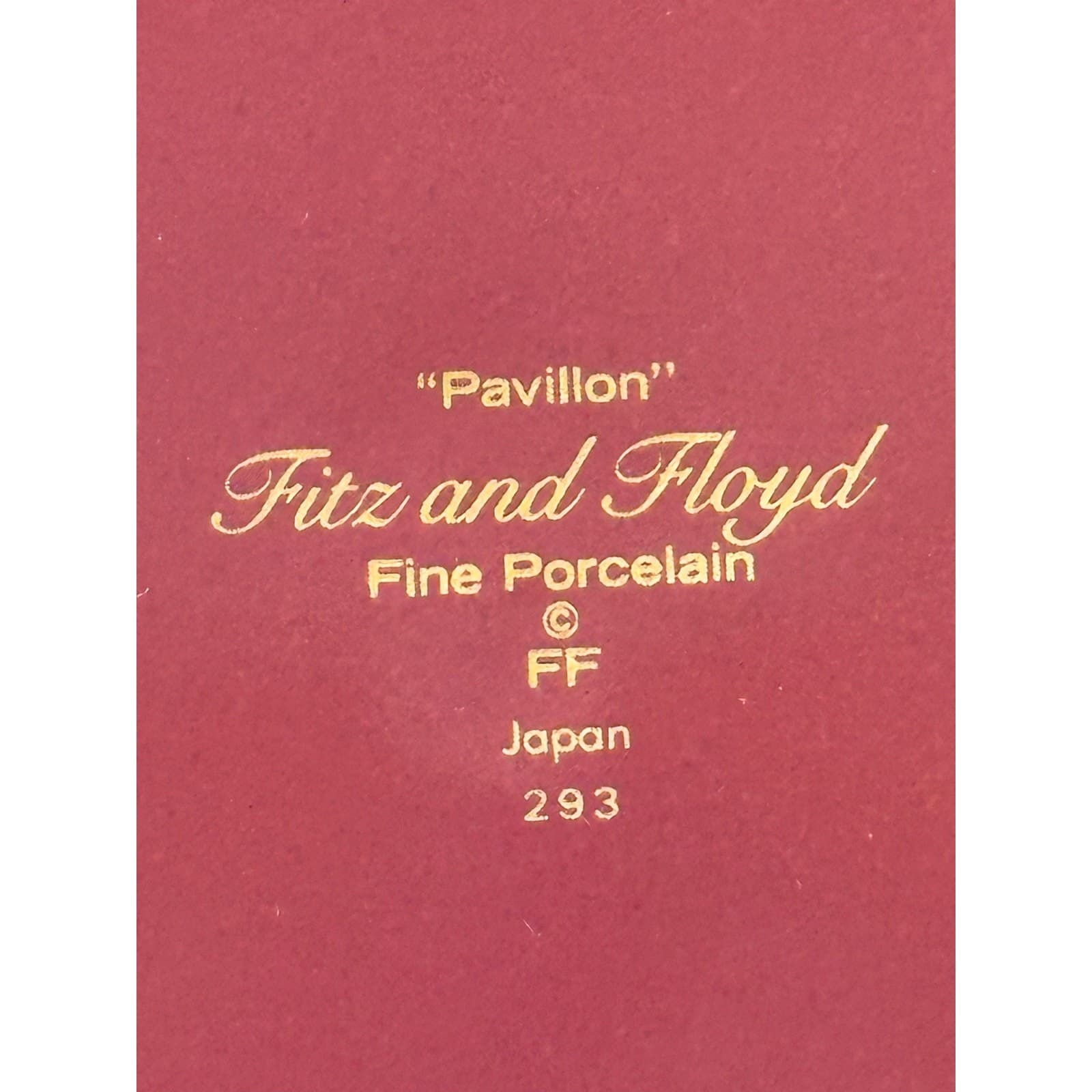 Fitz & Floyd Rare Pavillion Plum Retired 1987-1988 Salad Plates-Set of 2 - Thumbnail 5