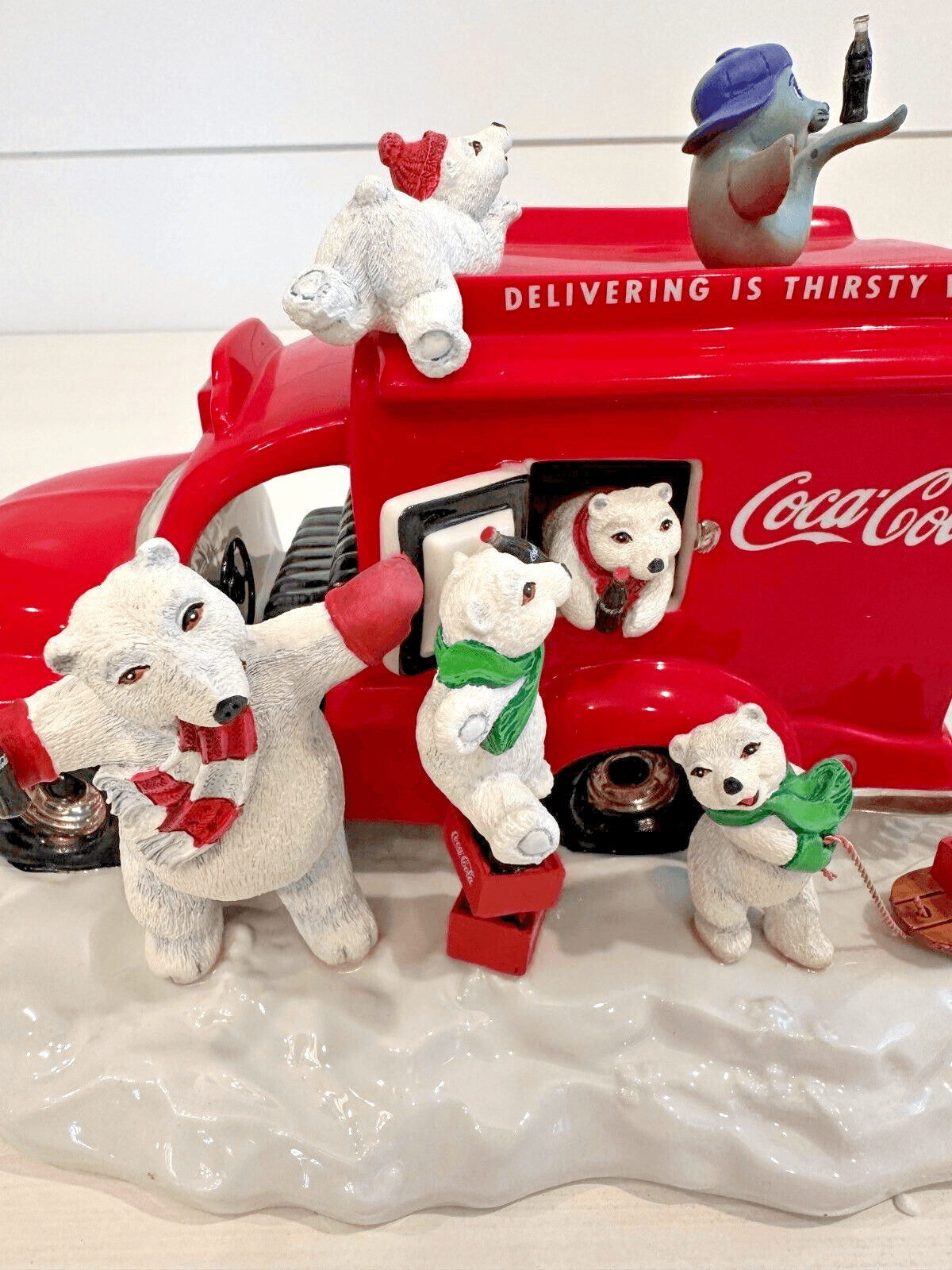 1998 Coca Cola Always Franklin Mint Wind Up Musical Motion Sculpture Truck-NICE! - Thumbnail 5