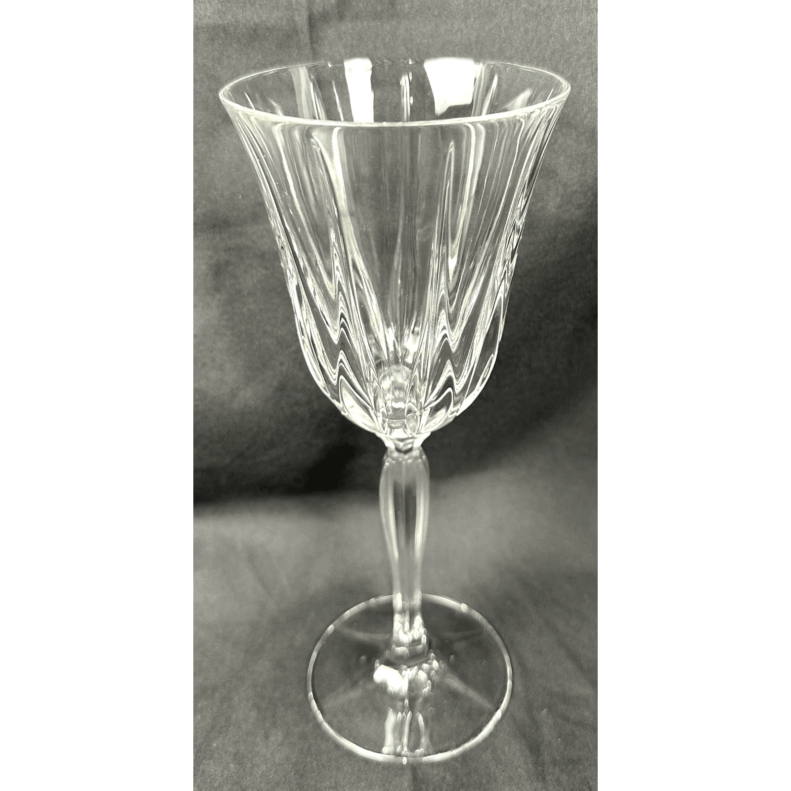 Noritake VENDOME Crystal Water Goblet Vintage Retired 8 5/8" Stunning!