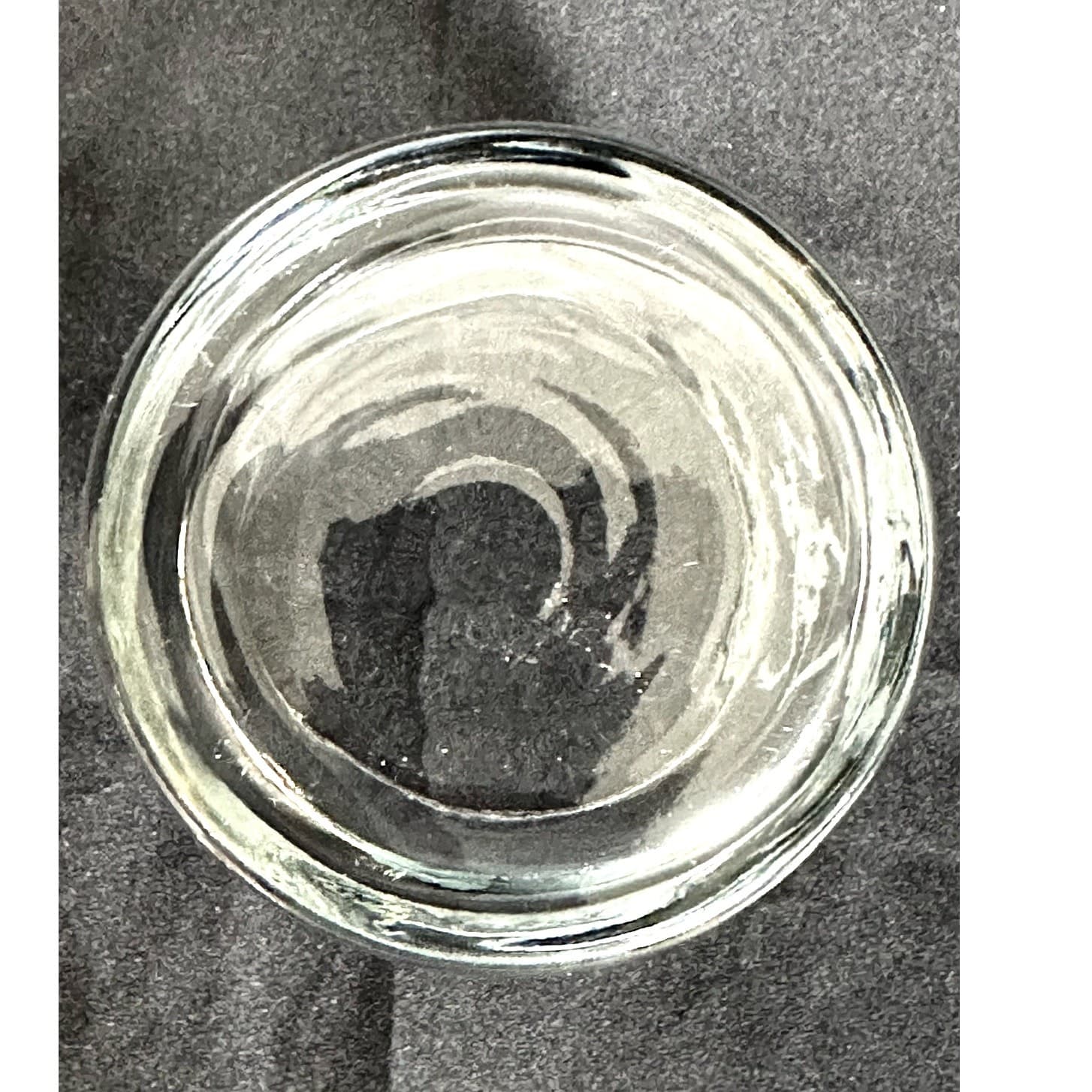 Skeleton Eched Double Old-Fashioned Glass Halloween Excellent Condition - Thumbnail 5