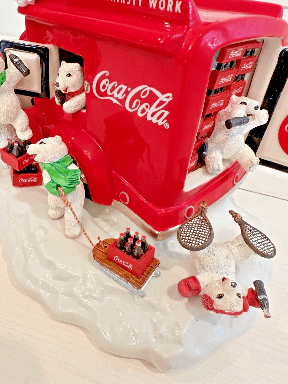 1998 Coca Cola Always Franklin Mint Wind Up Musical Motion Sculpture Truck-NICE! - Thumbnail 6