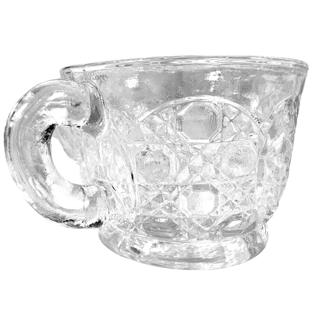 L E Smith Glass Company Daisy & Button Punch Bowl Set with 17 Cups-Excellent! - Thumbnail 5