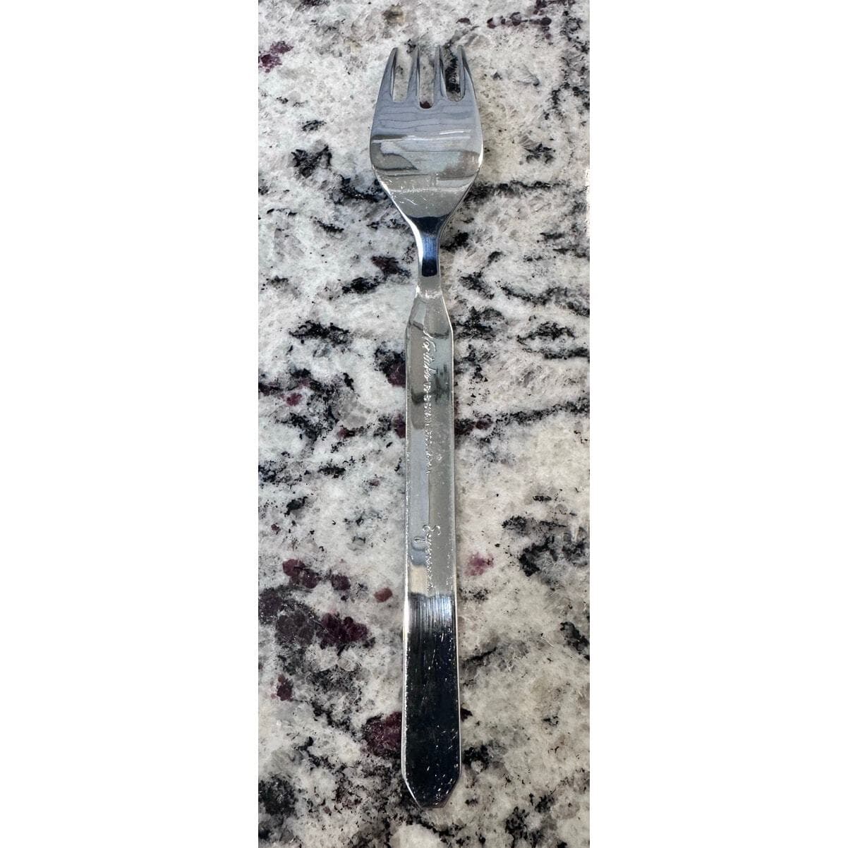 Noritake Gold Esperanza Stainless-Vintage-Japan-Retired Rare Salad Fork - Thumbnail 2