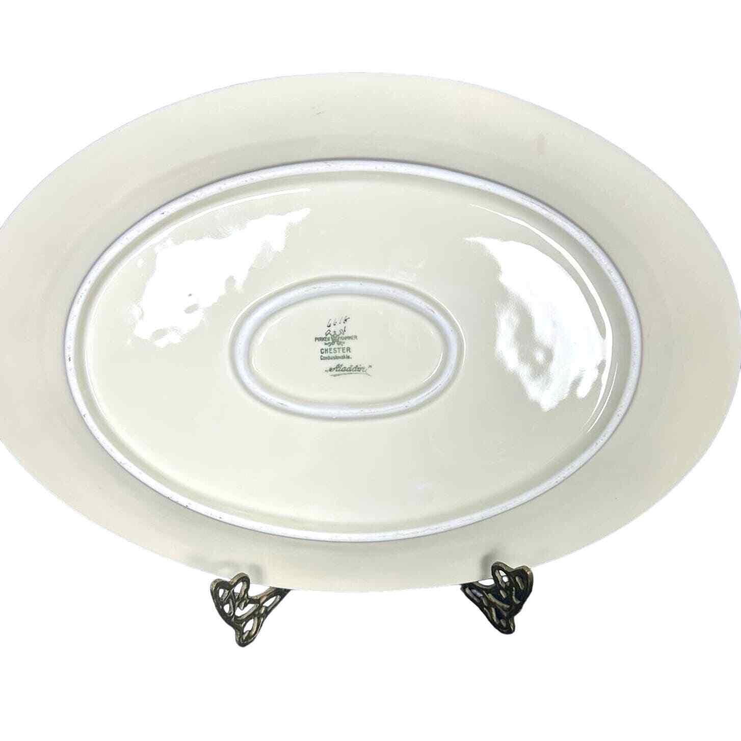 Pirkenhammer ALADDIN 14-inch Oval Serving Platter Vintage Retired RARE FIND!! - Thumbnail 7