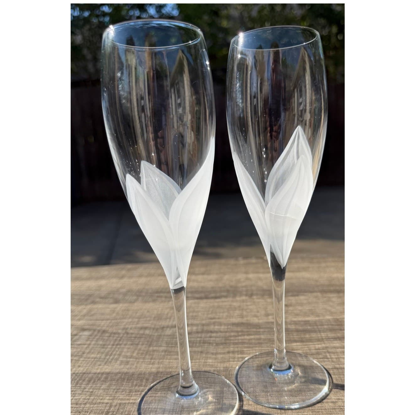 Cristal D'Arques-Durand Retired 2000-2002 'Linette' Champagne Flutes-Set of 2 - Thumbnail 5