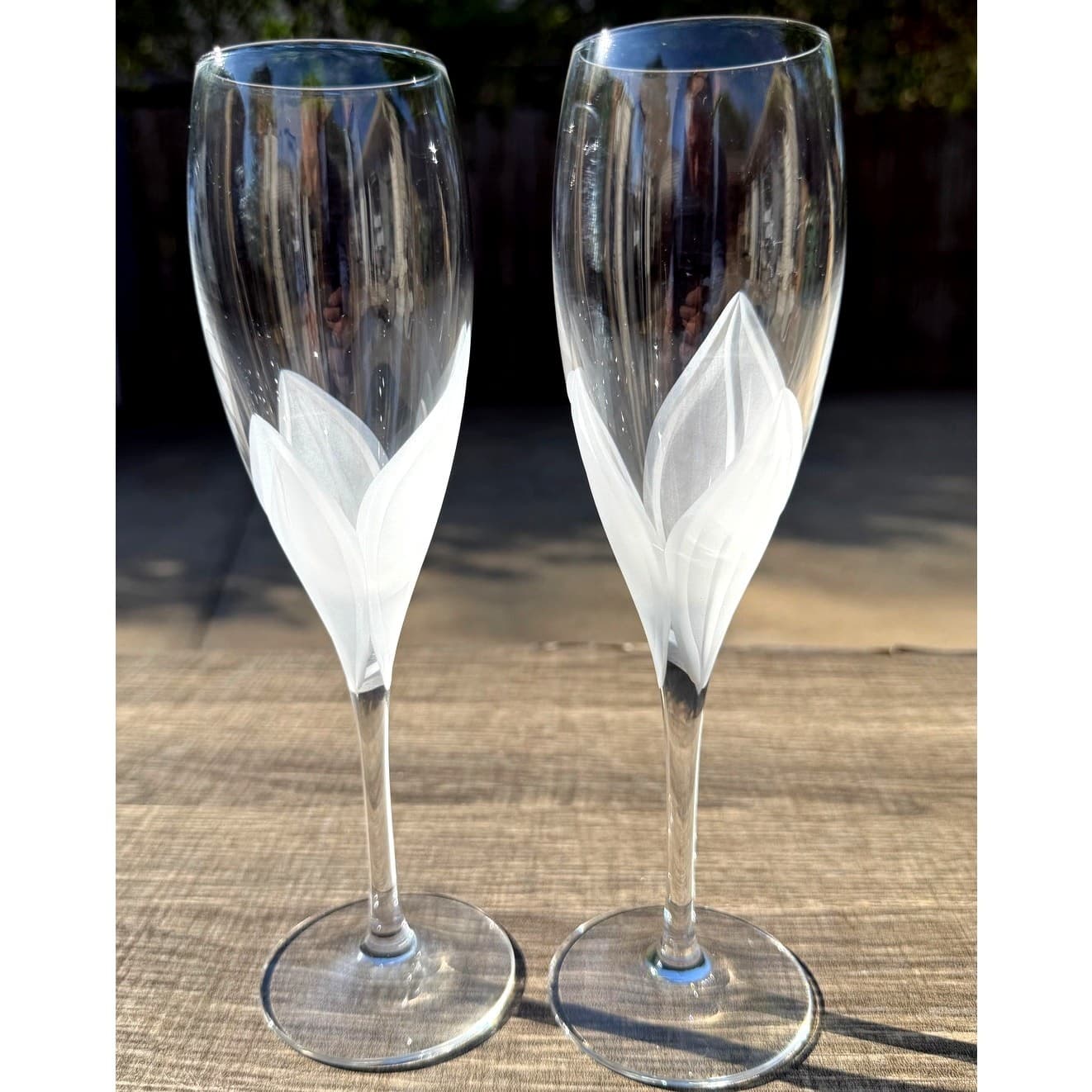 Cristal D'Arques-Durand Retired 2000-2002 'Linette' Champagne Flutes-Set of 2 - Thumbnail 3