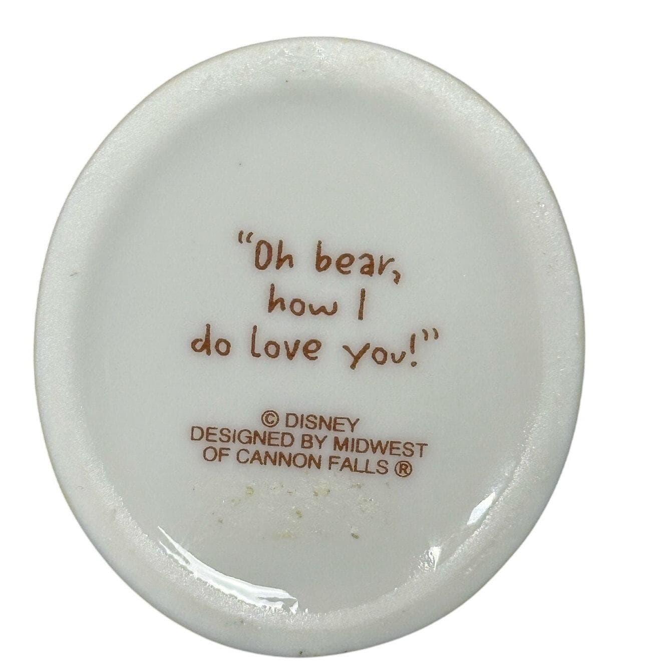 Disney Christopher Robin Pooh Bear "How I Do Love You" Porcelain Ornament! - Thumbnail 5