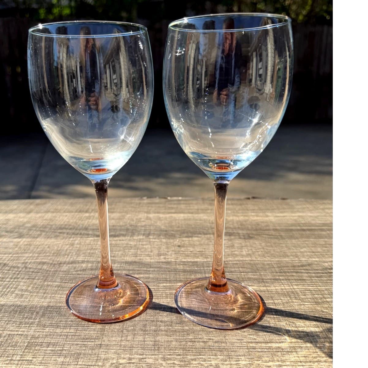 Cristal D'Arques-Durand Retired 'Rose' 8" Water Goblets-Elegant-Set of 2 - Thumbnail 3