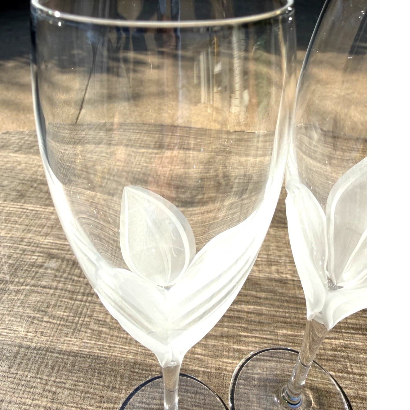 Cristal D'Arques-Durand Retired 2000-2002 'Linette' Champagne Flutes-Set of 2 - Thumbnail 6
