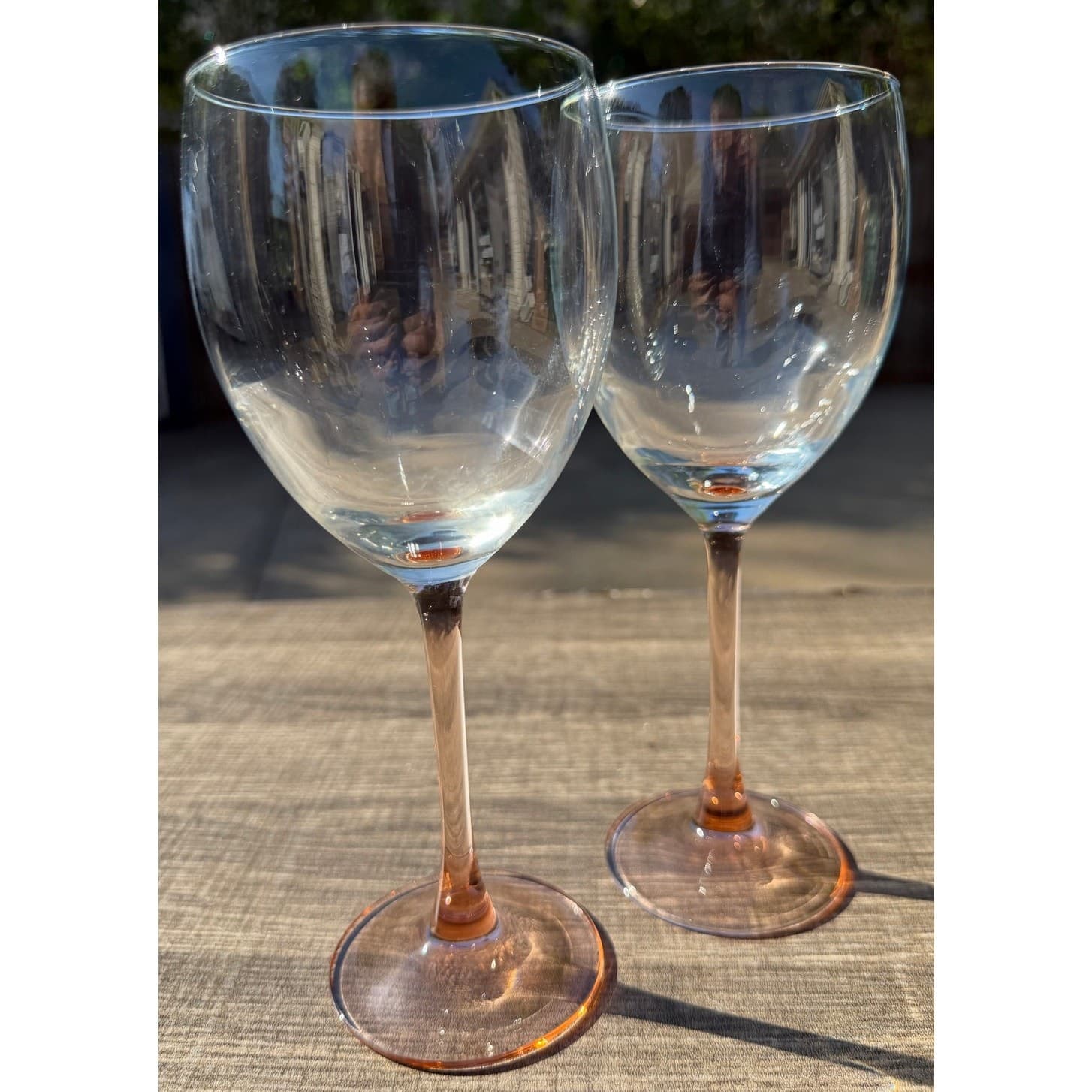 Cristal D'Arques-Durand Retired 'Rose' 8" Water Goblets-Elegant-Set of 2