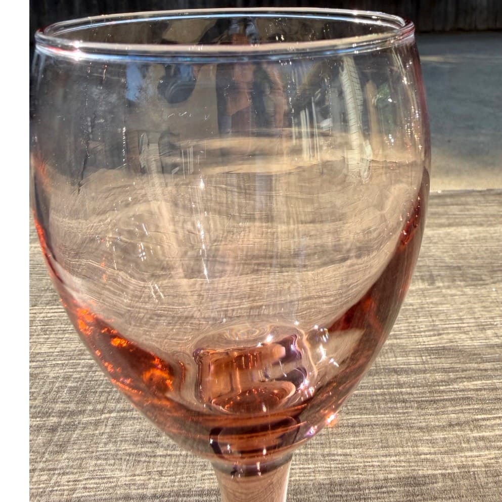 Libbey Retired 1997-1998 'Premiere Pink' Water/Wine Goblets-Excellent-Set of 4 - Thumbnail 6