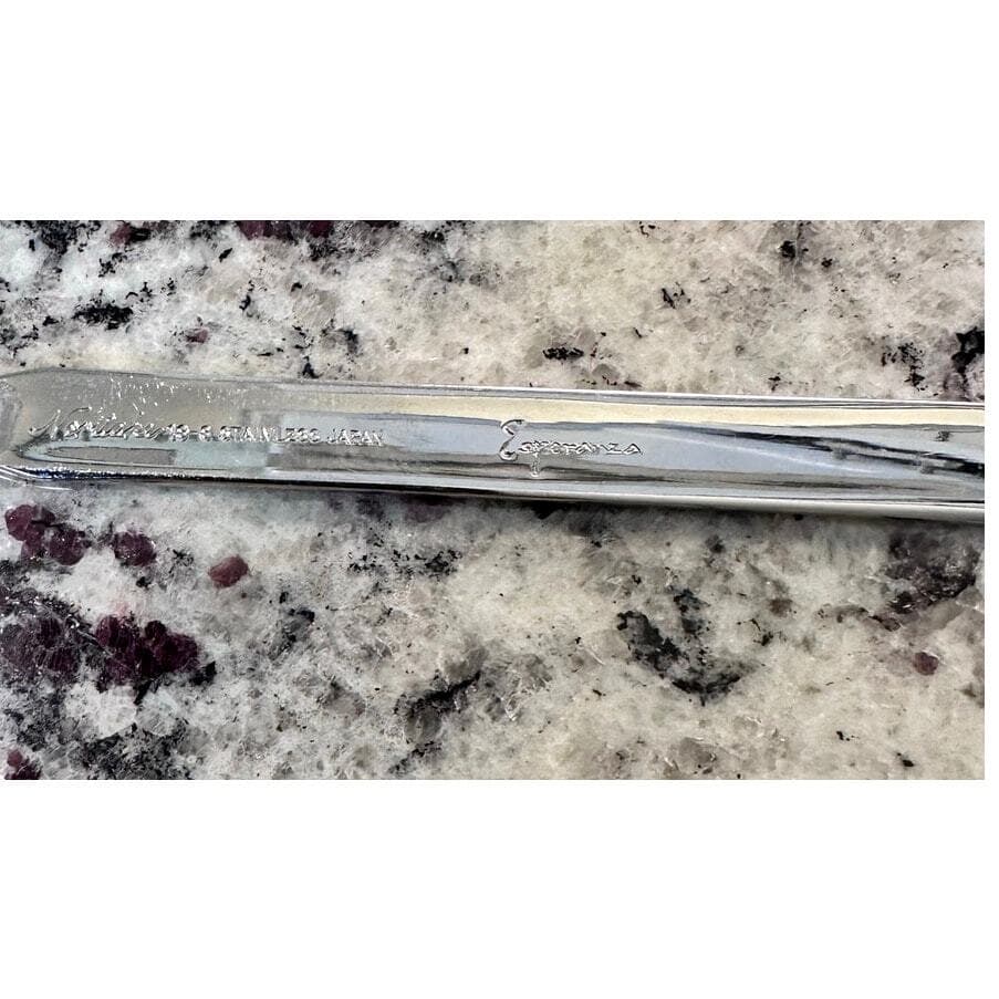 Noritake Gold Esperanza Stainless-Vintage-Japan-Retired Rare Salad Fork - Thumbnail 3