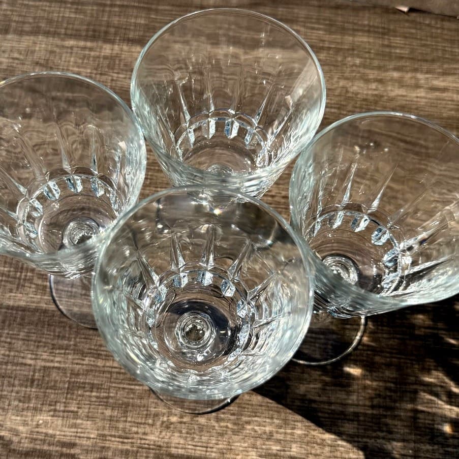 Cristal D'Arques-Durand Retired 'Chantelle' Claret Wine Glasses-Set of 4 - Thumbnail 5