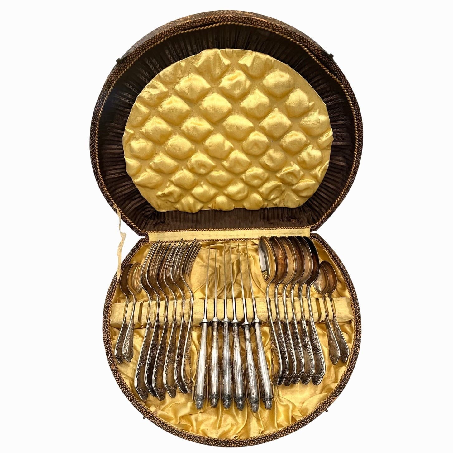 E Rockseisen Solingen-Wald Rostfrei Germany Silver 100 Plate-22 PC Flatware/Case - Thumbnail 3