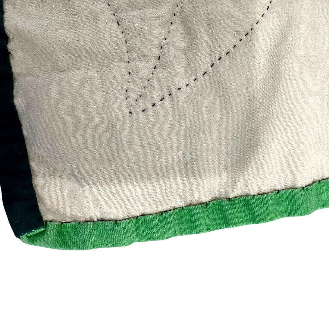 Handmade Large Cloth Vintage Hot Pad with Tulip and Leaves Design! - Thumbnail 5