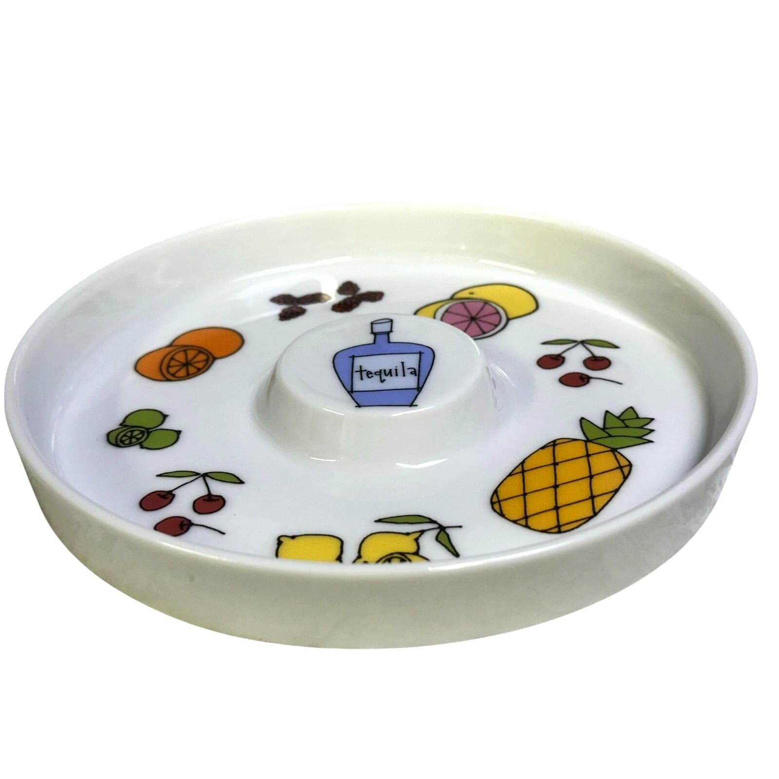 Margarita by Ursula Dodge 1970s Platter Salt Dish & 8 Appetizer Plate Set-Retro - Thumbnail 7