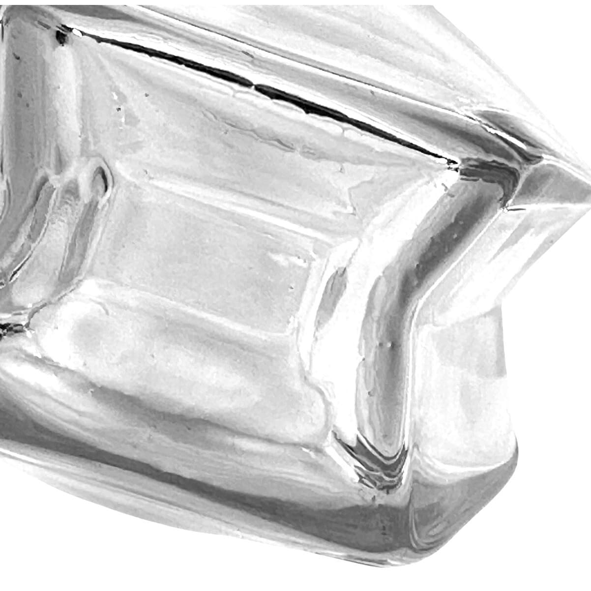 Contemporary Abstract Heavy Clear Glass Pillow Vase-A Fresh Flower's Friend! - Thumbnail 4