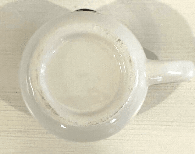 White Puppy Coffee Cup Mug with Black Eye! CUTE!! - Thumbnail 6