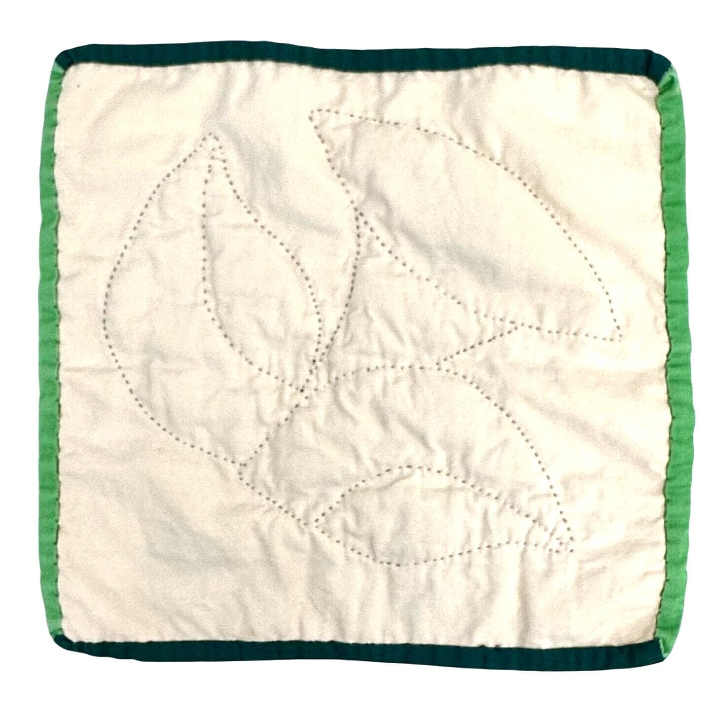 Handmade Large Cloth Vintage Hot Pad with Tulip and Leaves Design! - Thumbnail 3