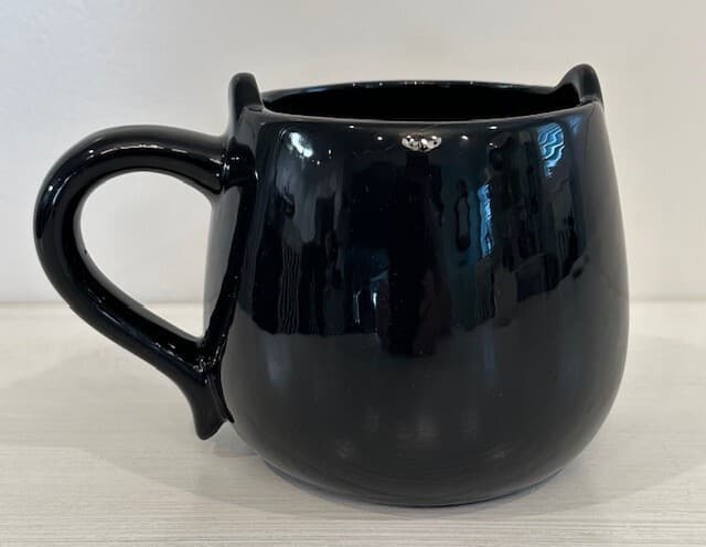 Cute! Black Cat Coffee Mug with Ears! - Thumbnail 4