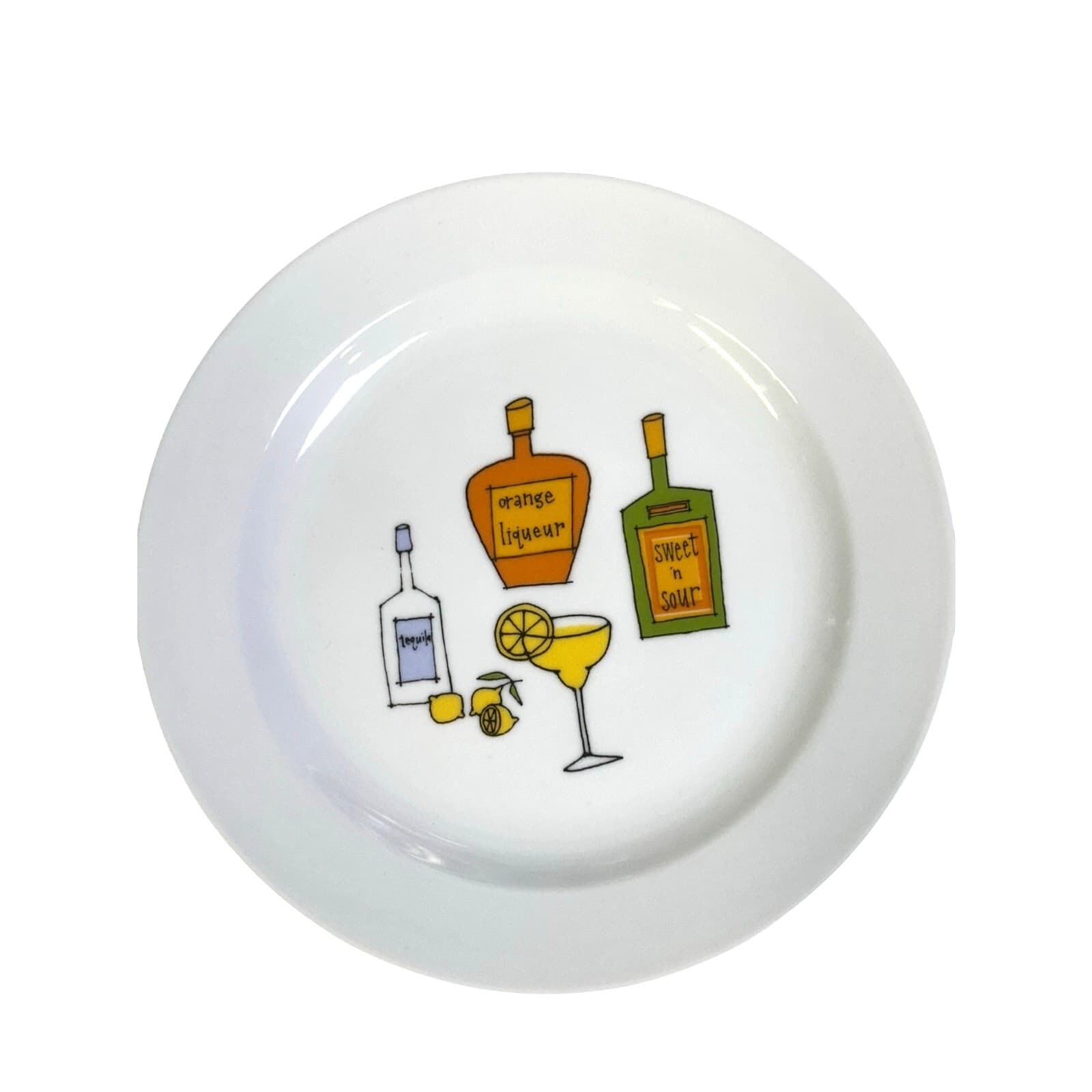 Margarita by Ursula Dodge 1970s Platter Salt Dish & 8 Appetizer Plate Set-Retro - Thumbnail 2