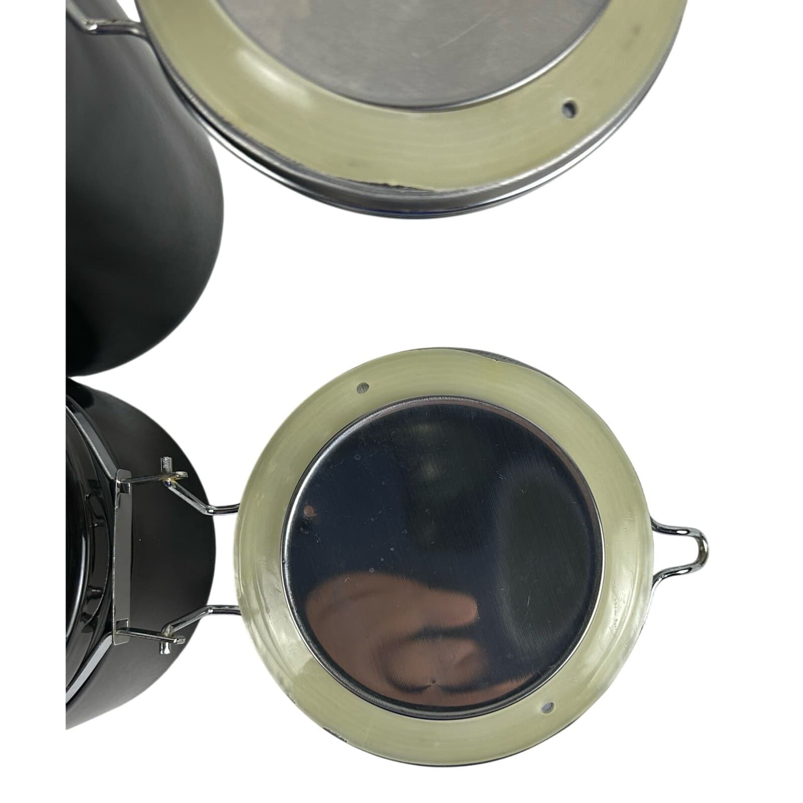 Alco Industries Black Ceramic Storage 8" & 5" Canisters Set of 2 - Thumbnail 10