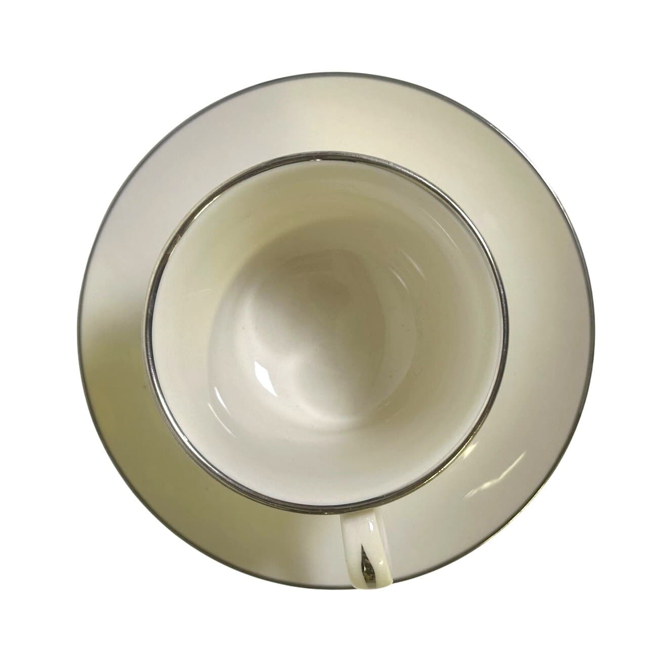 Royal Devon Triomphe Retired 'Christmas' Platinum Trim Cup and Saucer Set-Rare - Thumbnail 4
