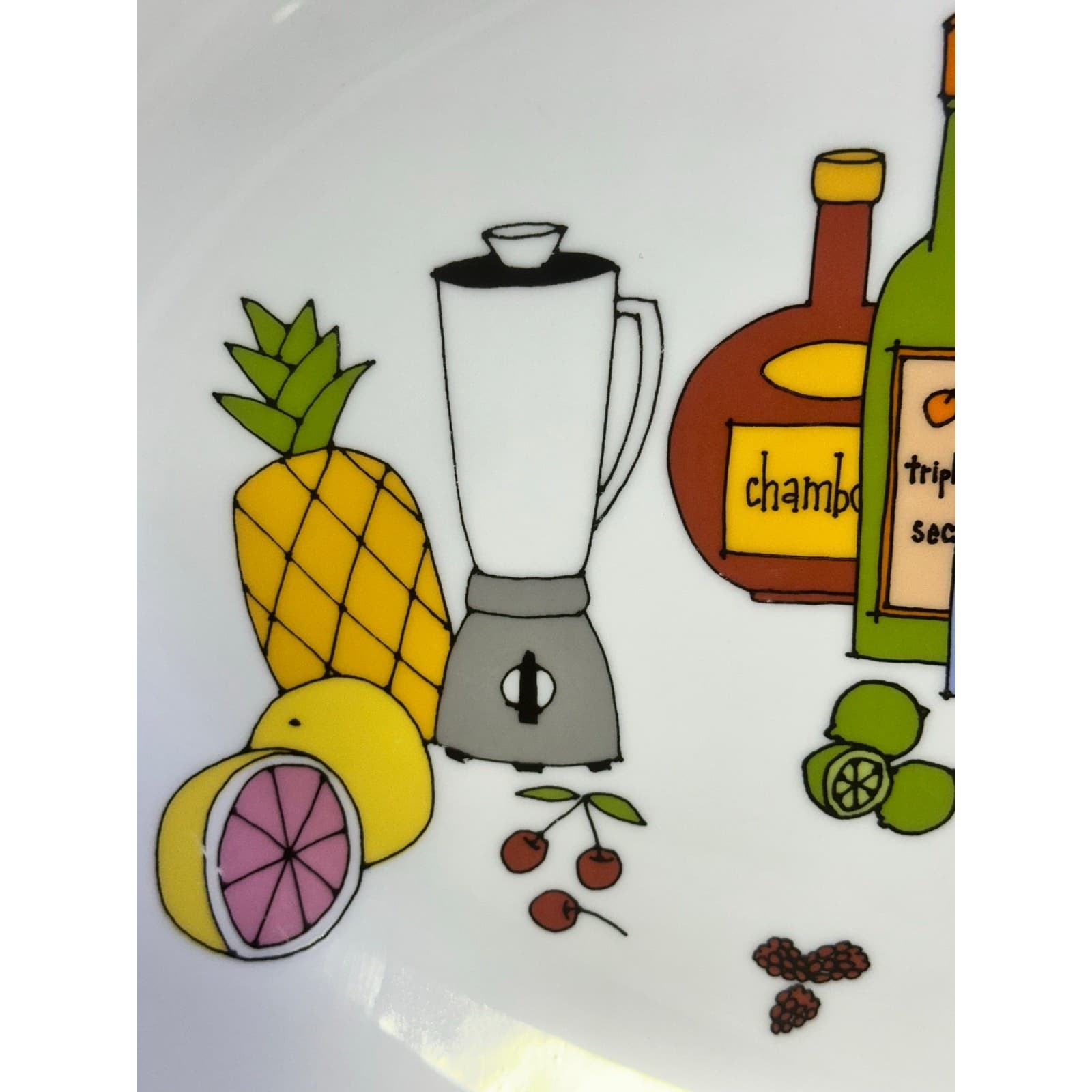 Margarita by Ursula Dodge 1970s Platter Salt Dish & 8 Appetizer Plate Set-Retro - Thumbnail 9