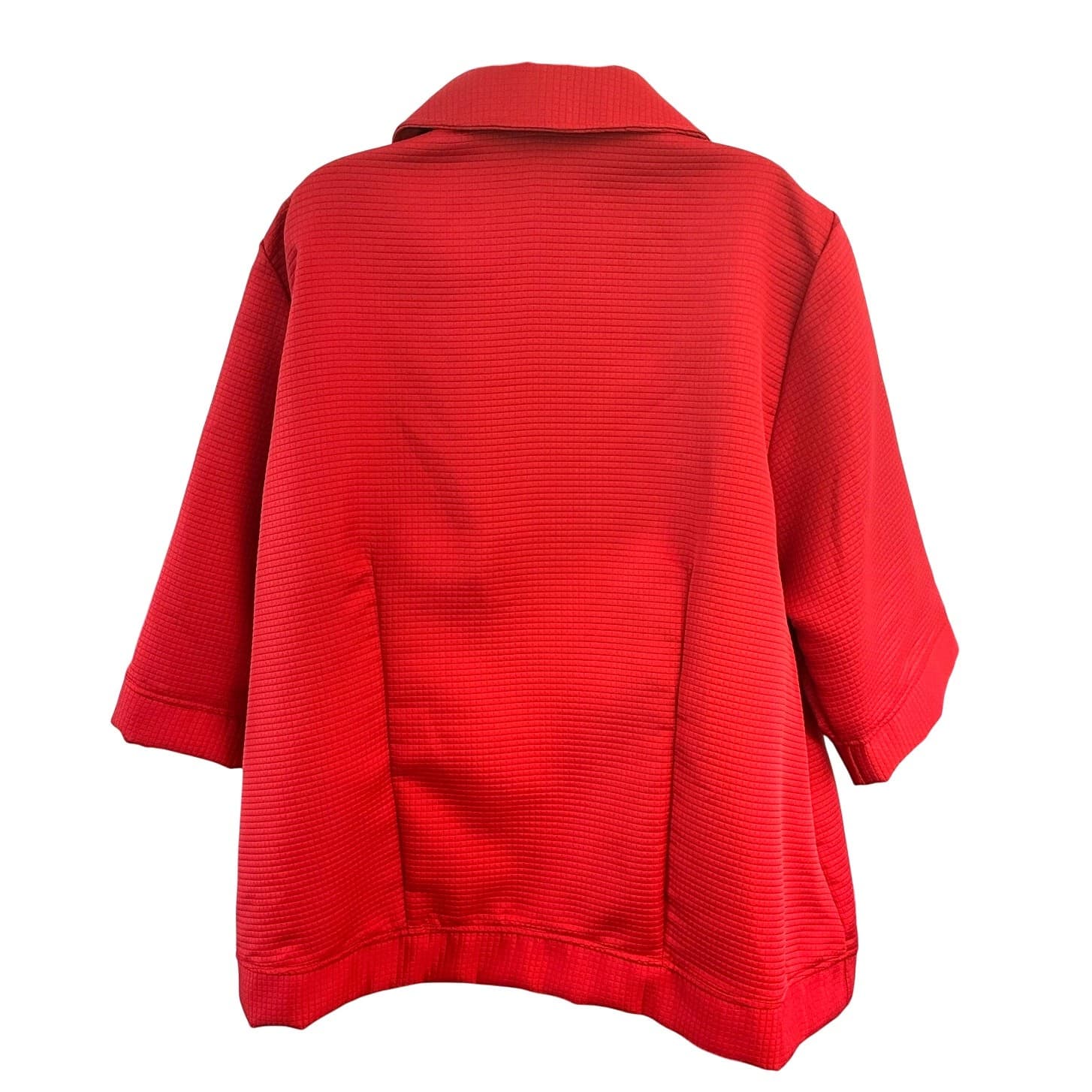 Maggie Barnes Red Ladies Jacket w/ 3/4 Sleeves and 2 Pockets 1X 18/20 - Thumbnail 4