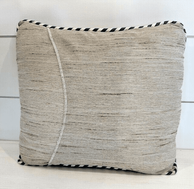 "At My Age..." Very Cute Cord Edge Embroidered Decorative Throw Pillow - Thumbnail 2