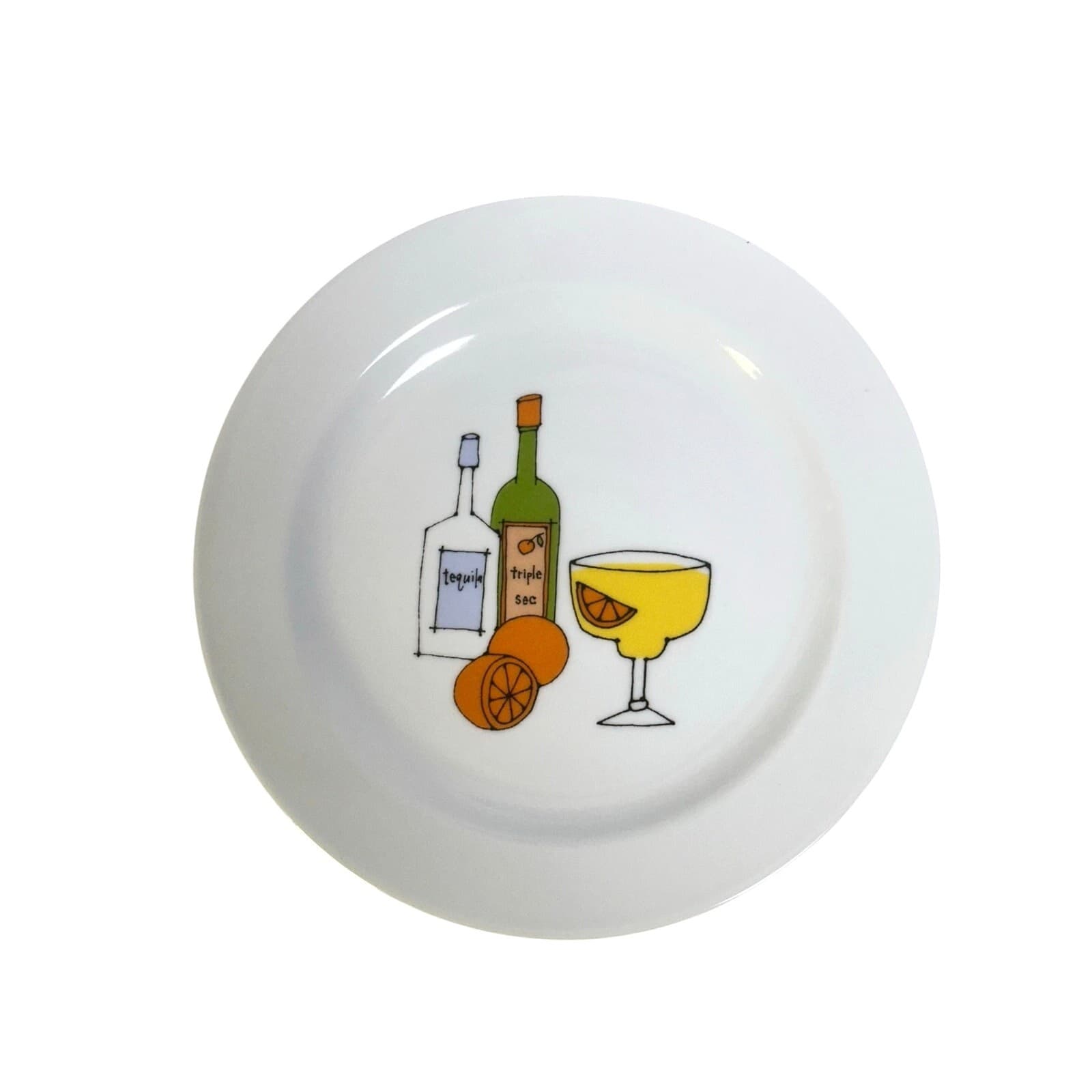 Margarita by Ursula Dodge 1970s Platter Salt Dish & 8 Appetizer Plate Set-Retro - Thumbnail 5