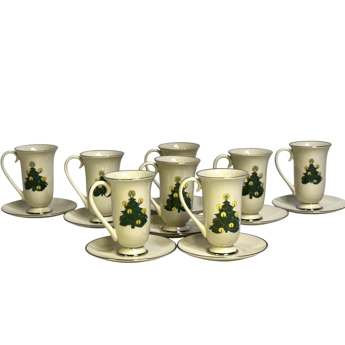 Royal Devon Triomphe Retired 'Christmas' Platinum Irish Coffee Mug/Saucer-Set 8 - Thumbnail 3